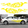 2 PCS/Set D-969 Flame Pattern Car Modified Decorative Sticker(Yellow) - Decorative Sticker by PMC TechLife | Online Shopping South Africa | PMC TechLife | Buy Now Pay Later Mobicred
