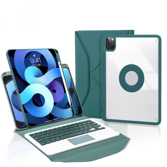 Z11B-A Pen Slot Touchpad Bluetooth Keyboard Leather Tablet Case For iPad Pro 11 2021/2020/2018(Green) - free shipping - PMC Jewellery - Order now!