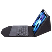 Z098B-A Pen Slot Touchpad Bluetooth Keyboard Leather Tablet Case For iPad Air 11 2025 / 2024 / Air 5 / Air 4(Black)