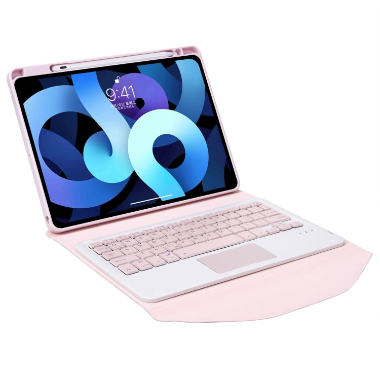 Z102B-A Pen Slot Touchpad Bluetooth Keyboard Leather Tablet Case For iPad 10.2 2021/2020/2019(Pink) - Universal by PMC TechLife | Online Shopping South Africa | PMC TechLife