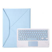 Z102B-A Pen Slot Touchpad Bluetooth Keyboard Leather Tablet Case For iPad 10.2 2021/2020/2019(Sky Blue)