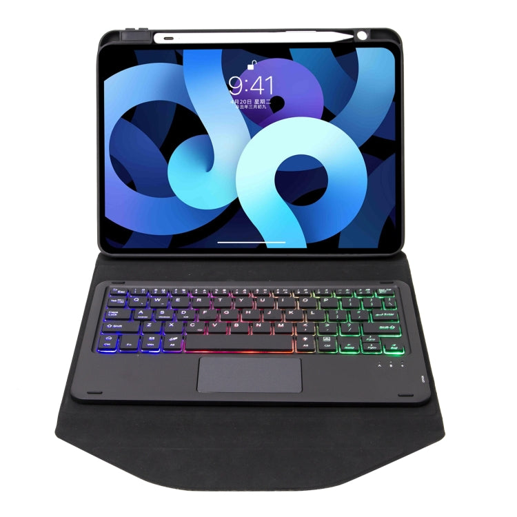 Z11B-AS Pen Slot Touchpad Backlight Bluetooth Keyboard Leather Tablet Case For iPad Pro 11 2021/2020/2018(Black) - For iPad Pro by PMC TechLife | Online Shopping South Africa | PMC TechLife