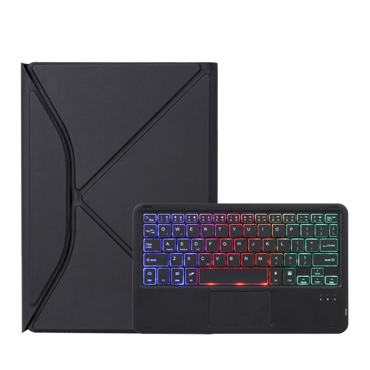 Z098B-AS Pen Slot Touchpad Backlight Bluetooth Keyboard Leather Tablet Case For iPad Air 11 2025 / 2024 / Air 5 / Air 4(Black) - For iPad Air by PMC TechLife | Online Shopping South Africa | PMC TechLife | Buy Now Pay Later Mobicred