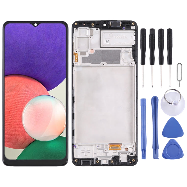 Original Super AMOLED LCD Screen For Samsung Galaxy A22 4G SM-A225F Digitizer Full Assembly with Frame - free shipping - PMc TechLife - Order now!