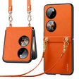 For Huawei P50 Pocket SULADA Litchi Texture Leather + TPU Phone Case with Strap(Orange) - Huawei Cases by SULADA | Online Shopping South Africa | PMC TechLife | Buy Now Pay Later Mobicred