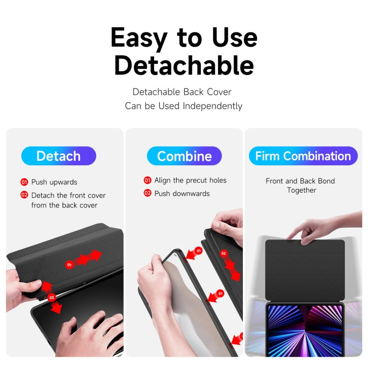 DUX DUCIS Magi Series Shockproof Tablet Case For iPad Pro 11 2022/2021/2020/2018 (Black) - free shipping - PMC Jewellery - Order now!