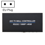 BT100 4K 60Hz 1080P 2 x 2 TV Wall Controller, Plug Type:EU Plug(Black)