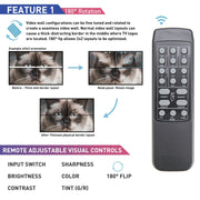 BT100 4K 60Hz 1080P 2 x 2 TV Wall Controller, Plug Type:EU Plug(Black)