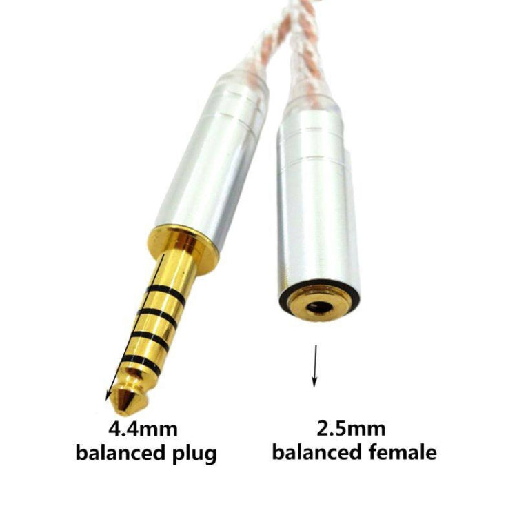 ZS0156 Balanced Inter-conversion Audio Cable(4.4 Balanced Male to 2.5 Balanced Female) - Headset Accessories by PMC Jewellery | Online Shopping South Africa | PMC Jewellery | Buy Now Pay Later Mobicred
