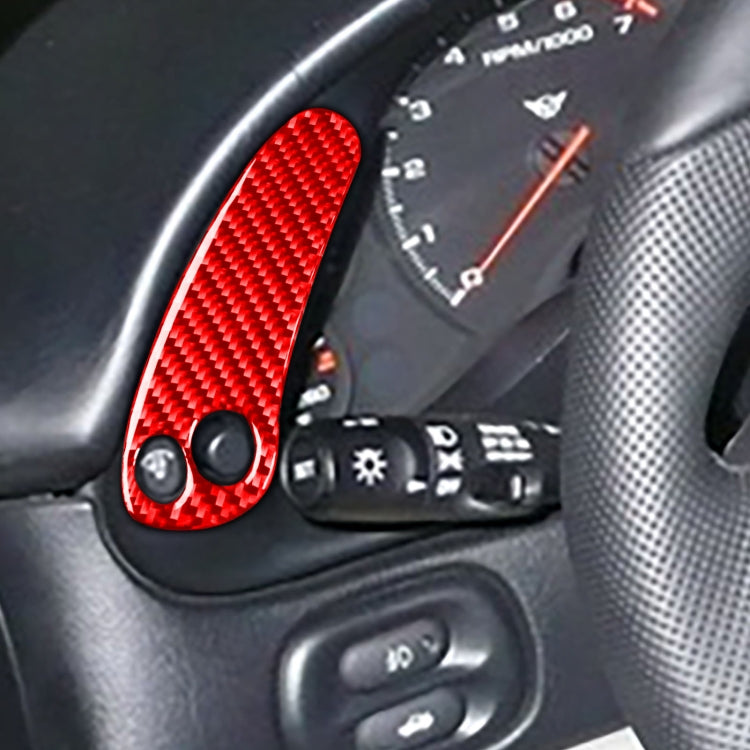 2 in 1 Car Carbon Fiber Sides Speedometer Sticker for Chevrolet Corvette C5 1998-2004, Left Drive(Red) - Car Interior Mouldings by PMC Jewellery | Online Shopping South Africa | PMC Jewellery | Buy Now Pay Later Mobicred