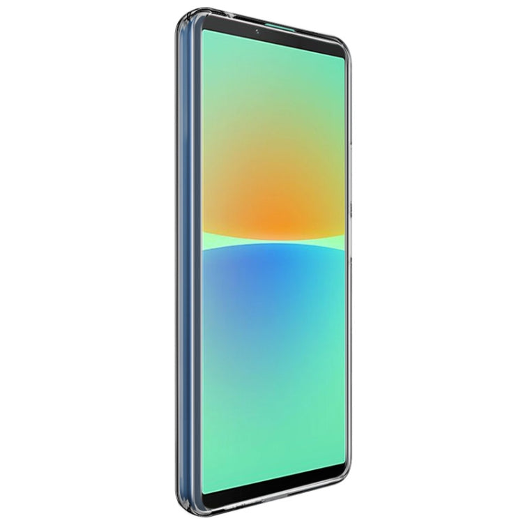For Sony Xperia 10 IV IMAK UX-5 Series Transparent Shockproof TPU Protective Phone Case(Transparent Black) - Sony Cases by imak | Online Shopping South Africa | PMC TechLife | Buy Now Pay Later Mobicred