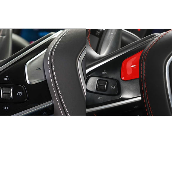 Car Steering Wheel Buttons for Chevrolet Corvette C8 2020-2021(Red)