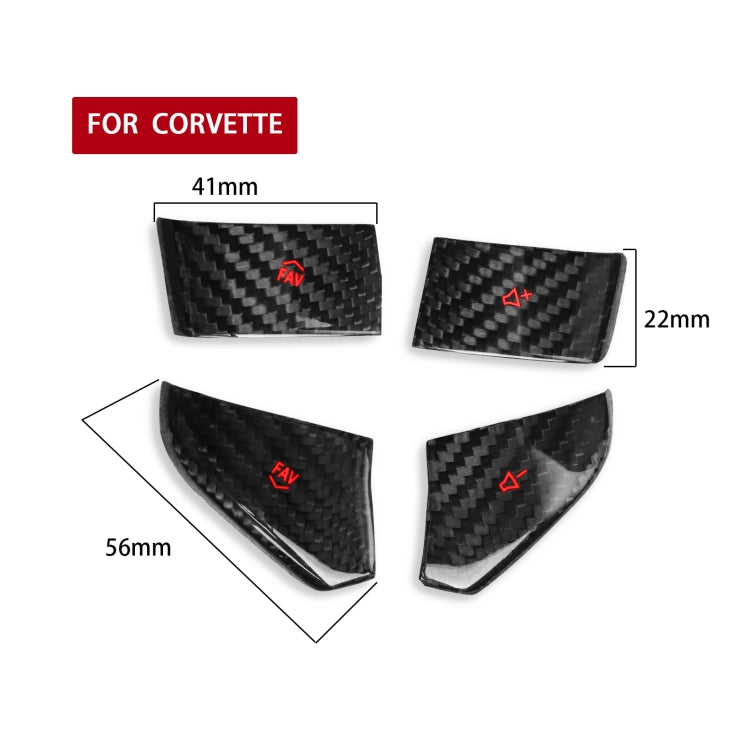 Car Steering Wheel Below Buttons for Chevrolet Corvette C8 2020-2021(Red) - Steering Wheel Accessories by PMC TechLife | Online Shopping South Africa | PMC TechLife | Buy Now Pay Later Mobicred