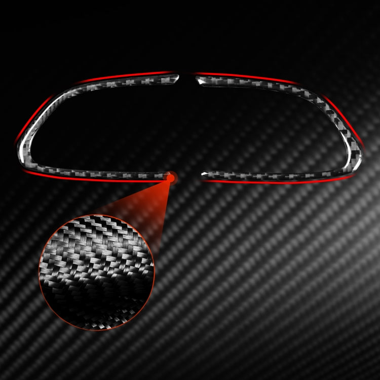 Car Carbon Fiber Steering Wheel Buttons Decorative Sticker for Infiniti Q50 2014-2020 / Q60 / QX60(Black)