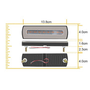 2 PCS Truck modified 40LED Two-color Running Water Turn Signal Light(Red Blue)