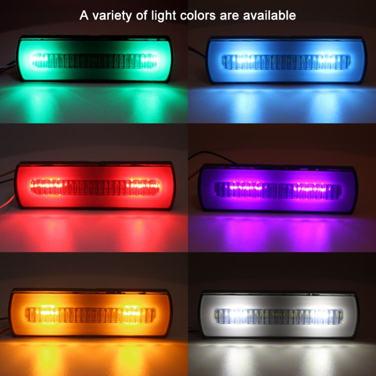 2 PCS Truck modified 40LED Two-color Running Water Turn Signal Light(Red White)