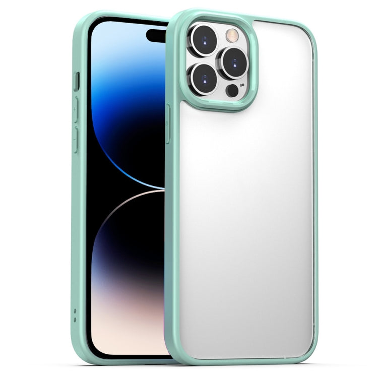 For iPhone 14 Pro Max Clear Acrylic + TPU Phone Case (Green) - iPhone 14 Pro Max Cases by PMC TechLife | Online Shopping South Africa | PMC TechLife