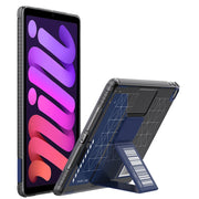 For iPad mini 6 / mini 2024 Mutural XingTu Series Tablet Case with Holder(Dark Blue)