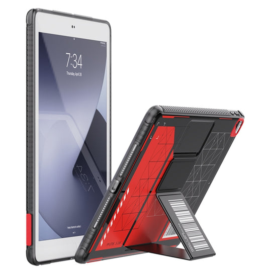 Mutural XingTu Series Tablet Case with Holder For iPad 10.2 2021 / 2020 / Pro 10.5 inch(Red) - free shipping - PMC Jewellery - Order now!