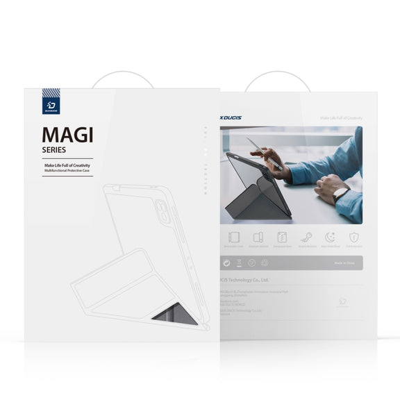 For iPad 10.2 2019/2020/2021 DUX DUCIS Magi Series Shockproof Tablet Case(Grey)