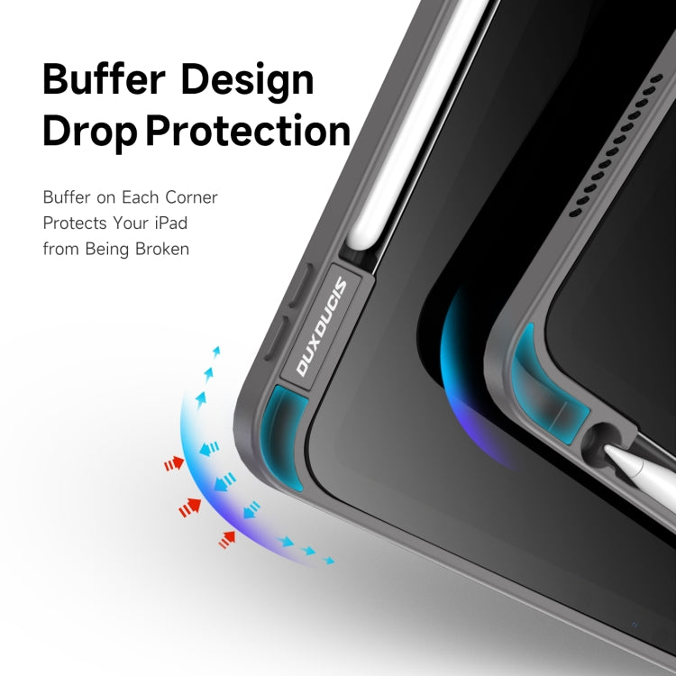 For iPad Air 2020 / Air 2022 / Air 11 2024 DUX DUCIS Magi Series Shockproof Tablet Case(Grey) - iPad Air (2022) / (2020) 10.9 Cases by DUX DUCIS | Online Shopping South Africa | PMC TechLife | Buy Now Pay Later Mobicred