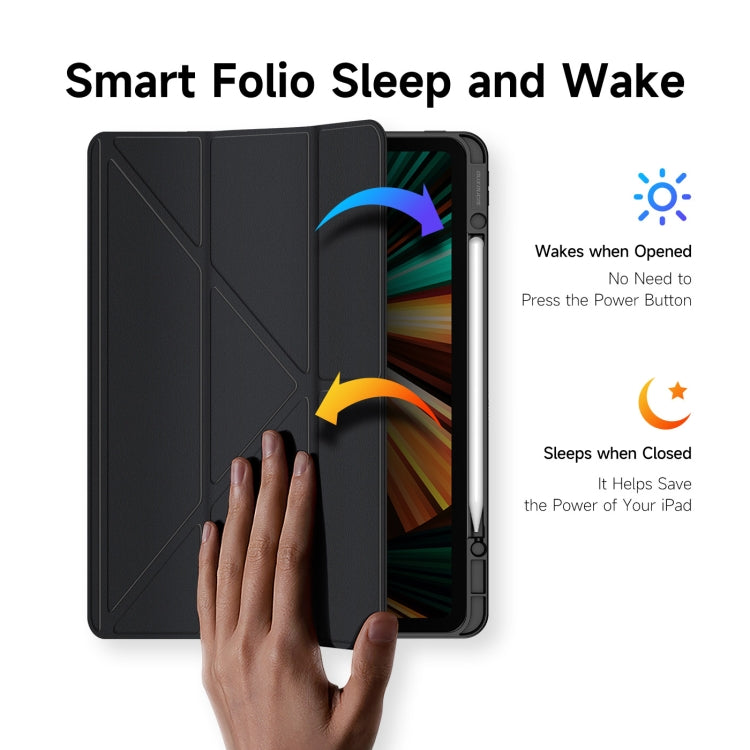 For iPad Pro 12.9 2022/2021/2020/2018 DUX DUCIS Magi Series Shockproof Tablet Case(Black) - free shipping - PMC Jewellery - Order now!