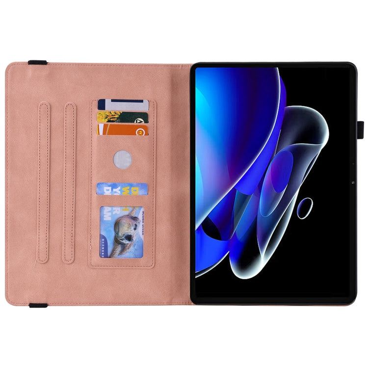 For Realme Pad X Butterfly Flower Embossed Leather Tablet Case(Rose Gold) - Realme by PMC TechLife | Online Shopping South Africa | PMC TechLife | Buy Now Pay Later Mobicred