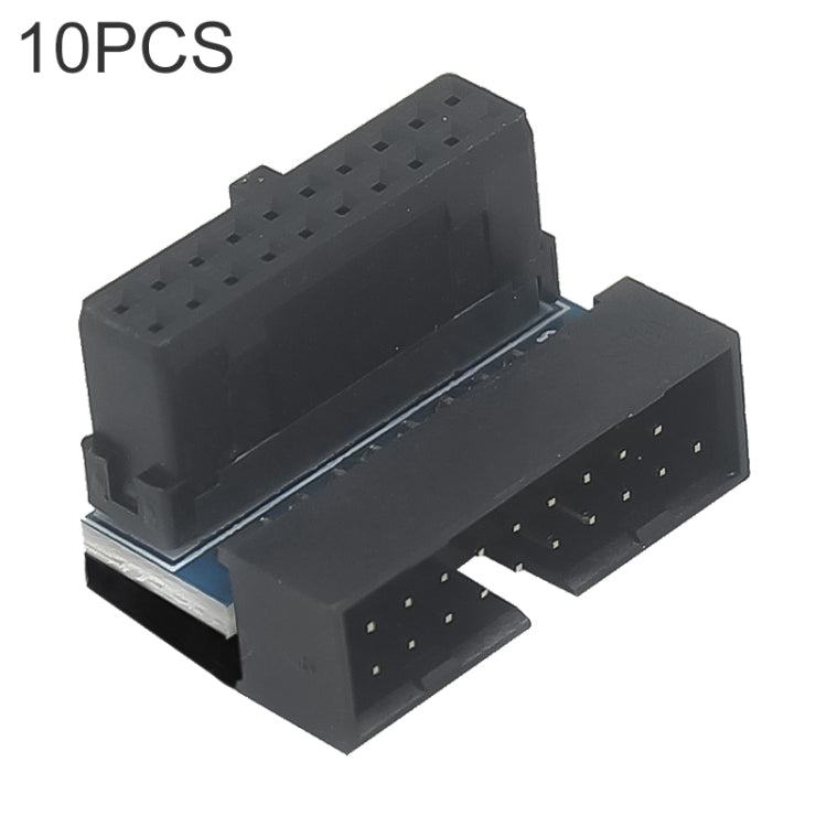 10 PCS 3.0 19P 20P Motherboard Male To Female Extension Adapter, Model: PH19A(Balck) - Others by PMC TechLife | Online Shopping South Africa | PMC TechLife | Buy Now Pay Later Mobicred