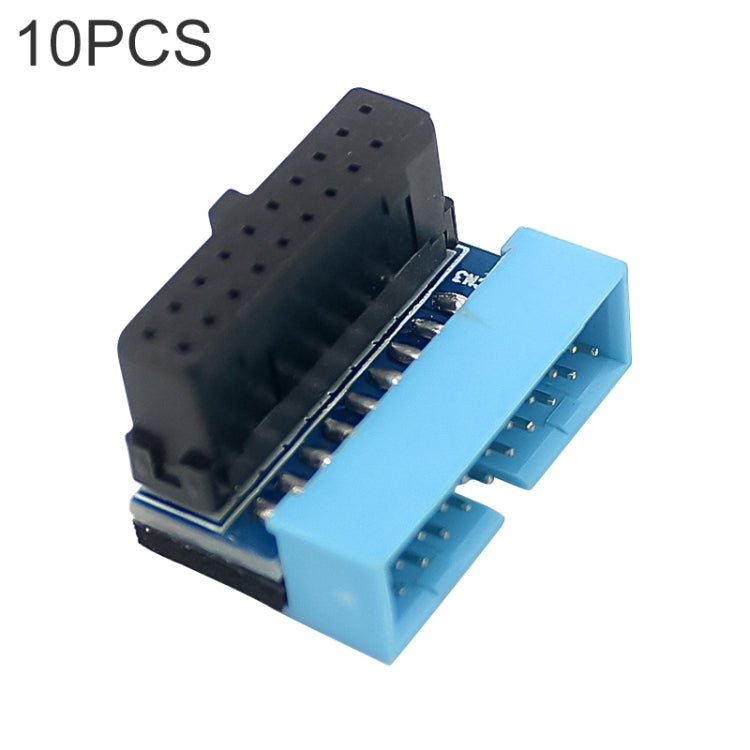 10 PCS 3.0 19P 20P Motherboard Male To Female Extension Adapter, Model: PH19A(Black Blue) - Others by PMC TechLife | Online Shopping South Africa | PMC TechLife | Buy Now Pay Later Mobicred