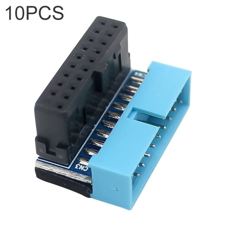 10 PCS 3.0 19P 20P Motherboard Male To Female Extension Adapter, Model: PH19B(Black Blue) - Others by PMC TechLife | Online Shopping South Africa | PMC TechLife | Buy Now Pay Later Mobicred
