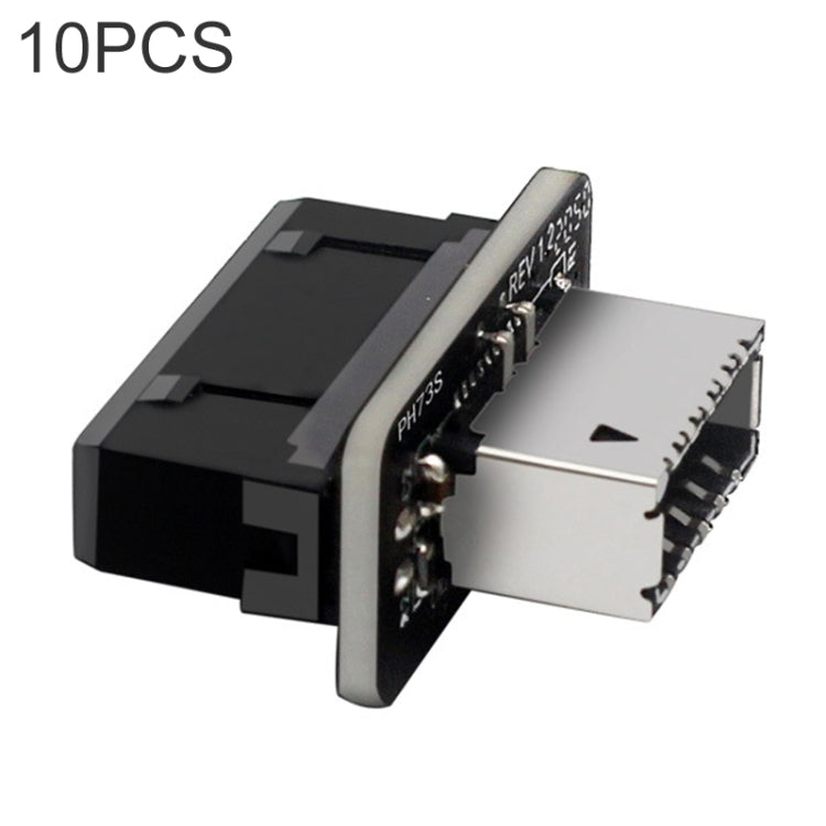 10 PCS 73S Mainboard USB 3.0 19P/20P to Type-E90 Degree Adapter - Others by PMC TechLife | Online Shopping South Africa | PMC TechLife | Buy Now Pay Later Mobicred