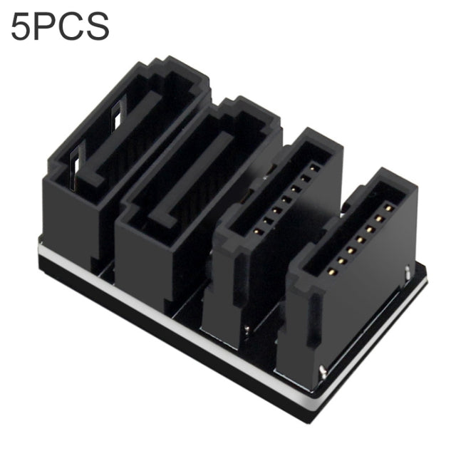 5 PCS Motherboard SATA 7Pin Dual Interface, Model:PH572 180 Degree - Others by PMC TechLife | Online Shopping South Africa | PMC TechLife | Buy Now Pay Later Mobicred