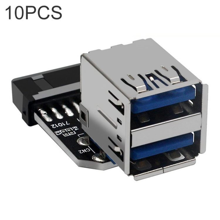 10 PCS 19/20Pin to Dual USB 3.0 Adapter Converter, Model:PH21 - Others by PMC TechLife | Online Shopping South Africa | PMC TechLife | Buy Now Pay Later Mobicred