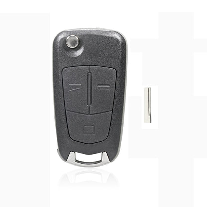 For Opel Car Foldable Blade Key Case with Screw Hole, Style:3-button HU43 Milling Embryo - Remote Car Key by PMC Jewellery | Online Shopping South Africa | PMC Jewellery | Buy Now Pay Later Mobicred