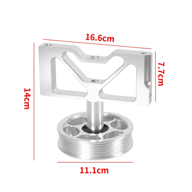 Car Modification Air Pump Idle Bracket with Pulley for Ford Mustang 5.0 1979-1995(Silver) - Engine Fittings by PMC TechLife | Online Shopping South Africa | PMC TechLife | Buy Now Pay Later Mobicred