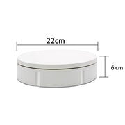 22cm Charging Rotating Display Stand Video Shooting Turntable, Load: 50kg, Power Plug:US Plug(White)