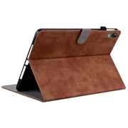 For OPPO Pad 11 Tiger Pattern PU Tablet Case(Brown)