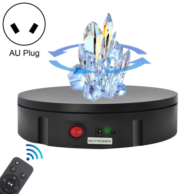 30cm Charging Rotating Display Stand Video Shooting Turntable, Load: 100kg, Power Plug:AU Plug(Black)