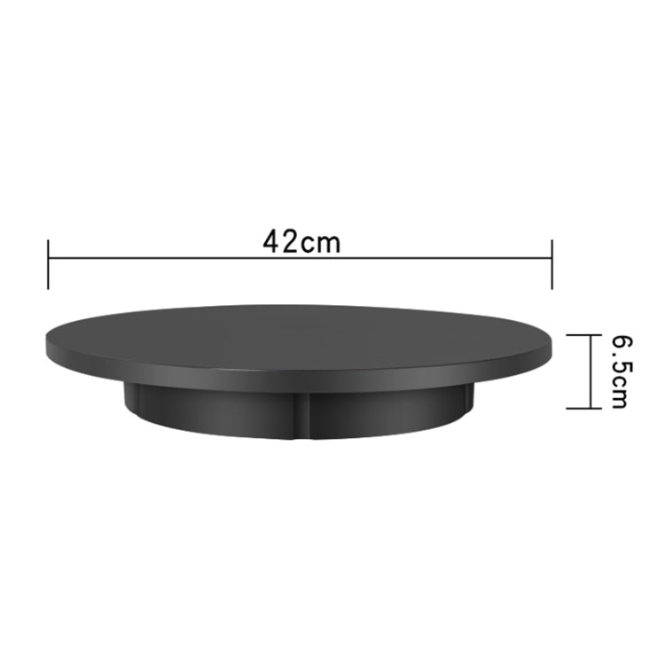 42cm Charging Rotating Display Stand Video Shooting Turntable, Load: 100kg, Power Plug:EU Plug(Black) -  by PMC TechLife | Online Shopping South Africa | PMC TechLife | Buy Now Pay Later Mobicred