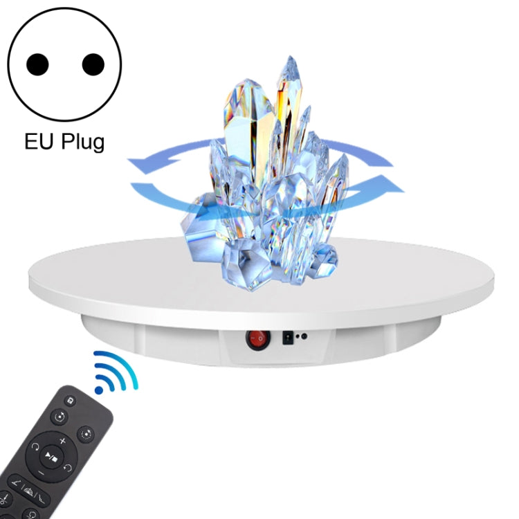 42cm Charging Rotating Display Stand Video Shooting Turntable, Load: 100kg, Power Plug:EU Plug(White) -  by PMC TechLife | Online Shopping South Africa | PMC TechLife | Buy Now Pay Later Mobicred
