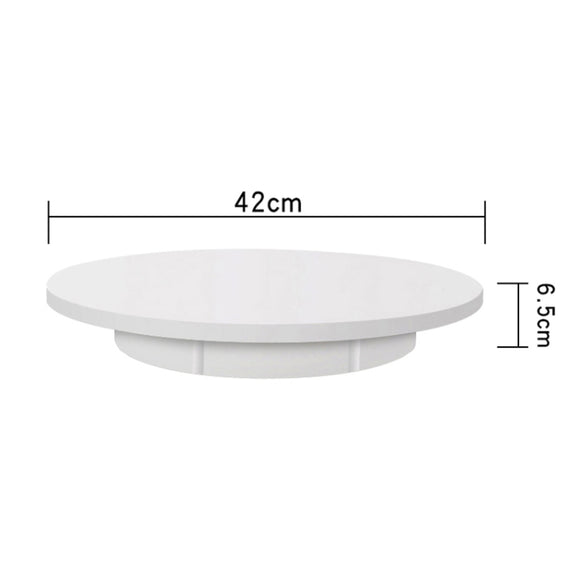 42cm Charging Rotating Display Stand Video Shooting Turntable, Load: 100kg, Power Plug:UK Plug(White)