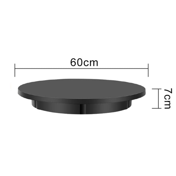 60cm Charging Rotating Display Stand Video Shooting Turntable, Load: 100kg, Power Plug:US Plug(Black)