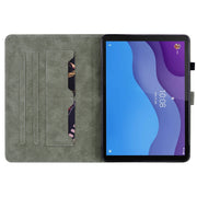 For Lenovo Tab M10 HD Gen 2 Tiger Pattern PU Tablet Case(Brown)