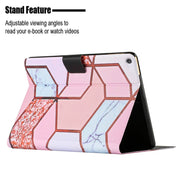 For Amazon Kindle HD 8 2018 / 2017 / 2016 Marble Pattern Smart Leather Tablet Case(Splicing Marble)