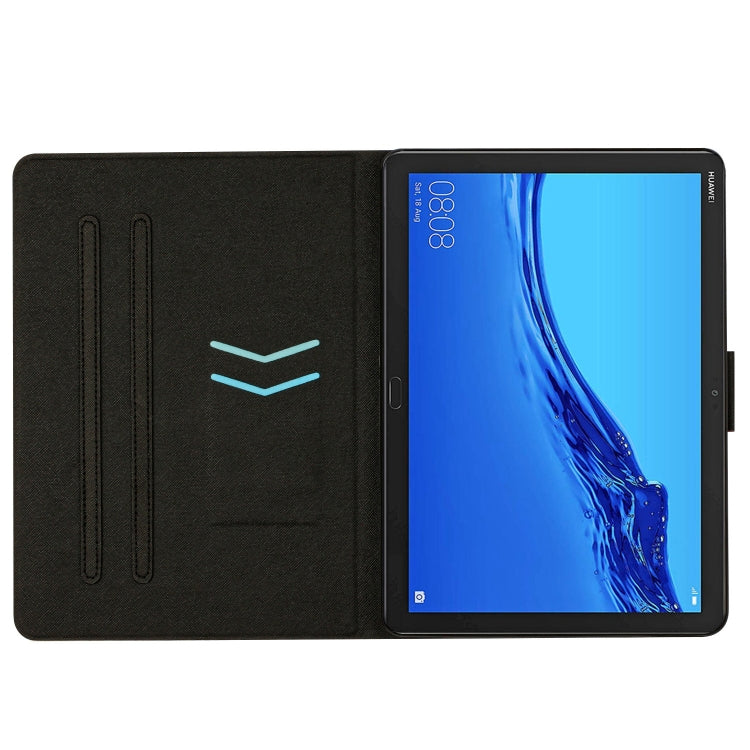 For Huawei MediaPad M5 Lite Marble Pattern Smart Leather Tablet Case(Splicing Marble)