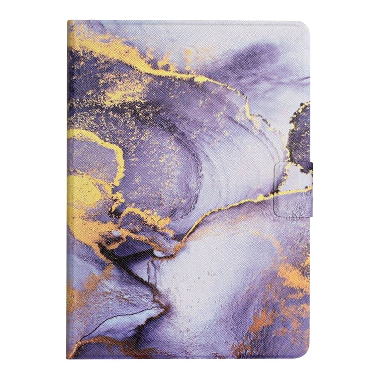 For Lenovo Tab M10 X605F X505 Marble Pattern Smart Leather Tablet Case(Purple)