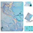For 10 inch Tablet Marble Pattern Leather Tablet Case(Blue) - Others by PMC TechLife | Online Shopping South Africa | PMC TechLife | Buy Now Pay Later Mobicred