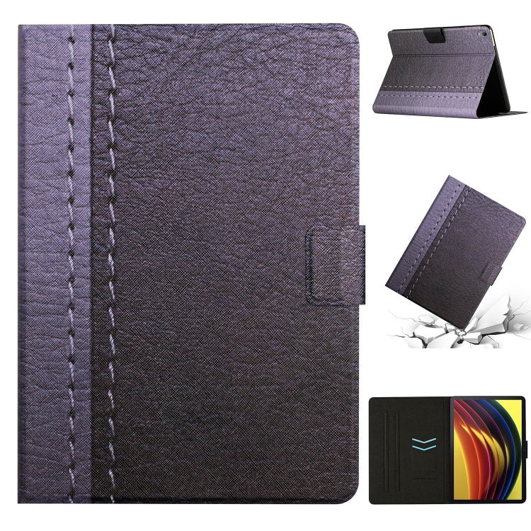 For Lenovo Tab P11 Stitching Solid Color Smart Leather Tablet Case(Grey) - free shipping - PMC TechLife - Order now!