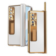 For Samsung Galaxy Z Fold4 Aluminum Alloy Double Hinge Shockproof Phone Protective Case(Silver Gold) - free shipping - PMC TechLife - Order now!