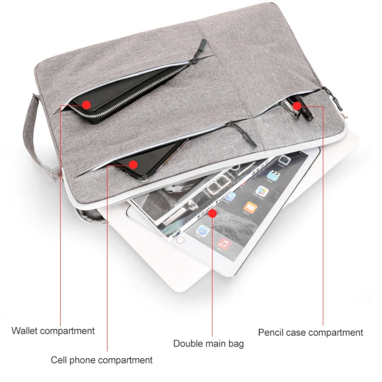 C310 Portable Casual Laptop Handbag, Size:15.4-16 inch(Pink) - 13.3 inch by PMC TechLife | Online Shopping South Africa | PMC TechLife | Buy Now Pay Later Mobicred